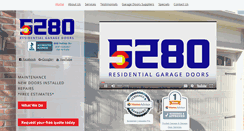 Desktop Screenshot of 5280garagedoors.com